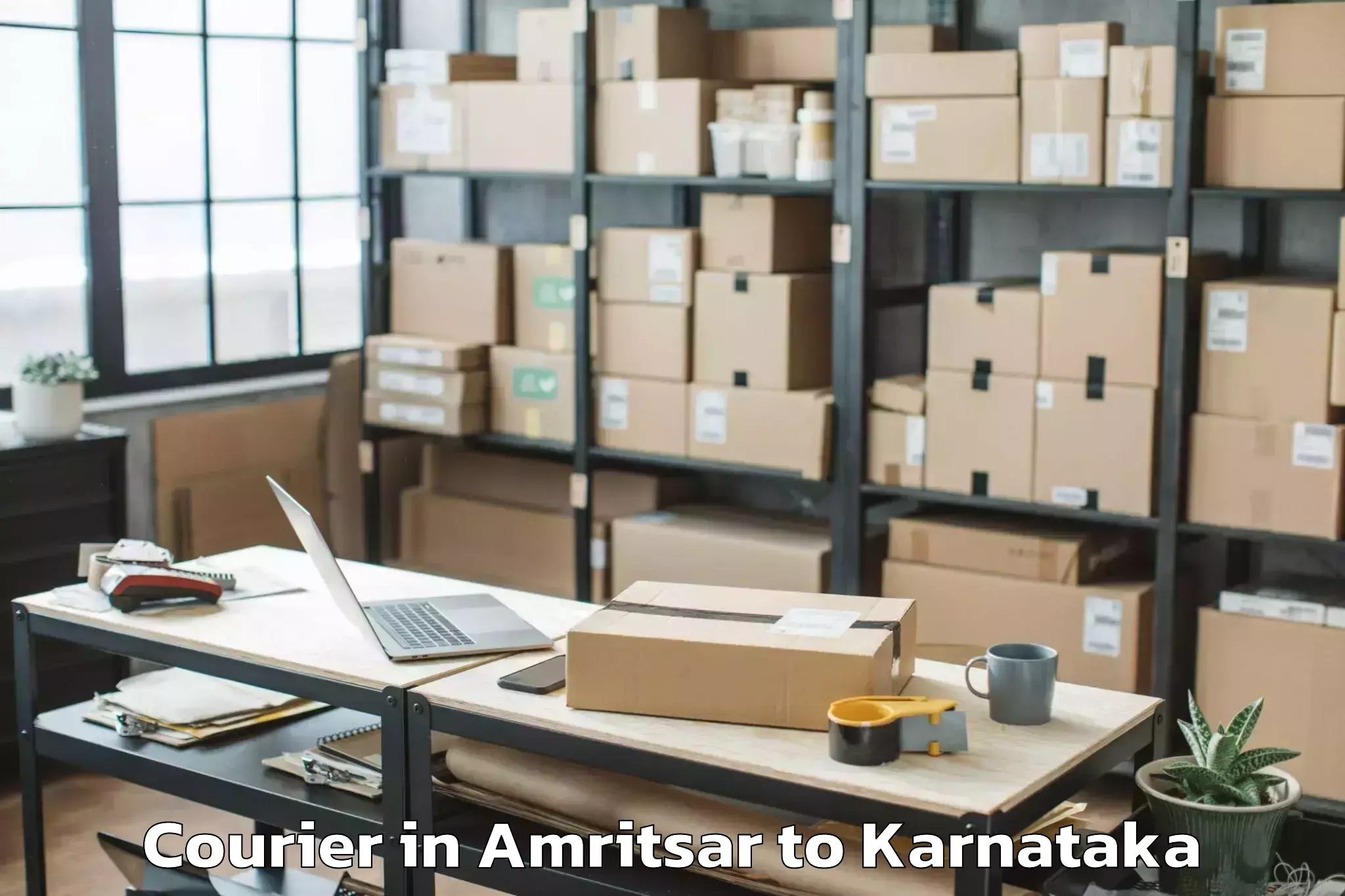 Top Amritsar to Bellur Courier Available